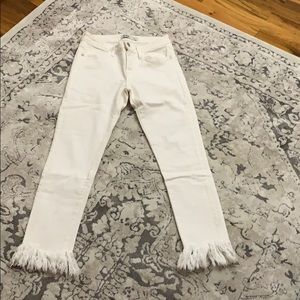 White denim Frey ankle